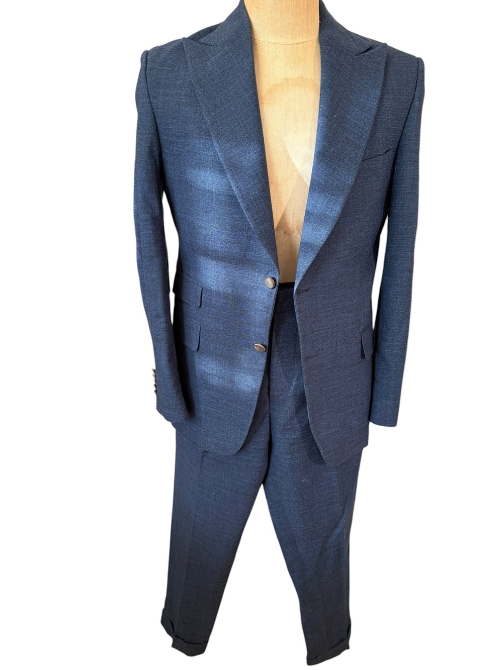 Blue Men's Two-Piece Suit